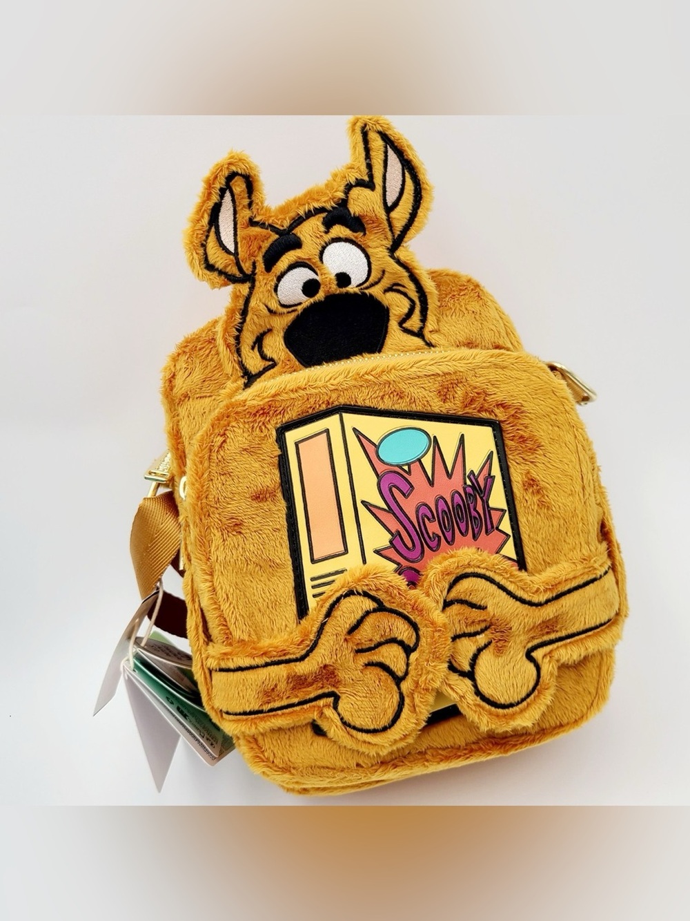Loungefly Yellow Scooby-Doo Plush Character Backpack